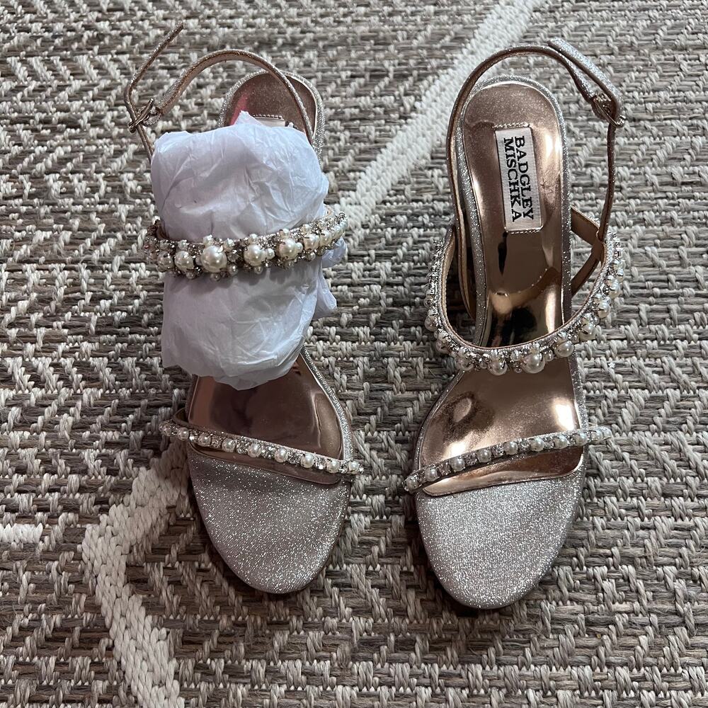 Badgley Mischka Natasha heel sz 8 - Picture 3 of 10